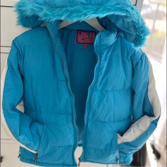NWOT 1826 girls light blue with whitejacket. SZ 14